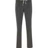 ELEVENTY Pantaloni in misto lana con coulisse GREY Uomo 