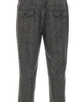 ELEVENTY Pantaloni in misto lana con coulisse GREY Uomo 