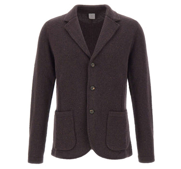ELEVENTY Blazer in misto lana e cashmere BROWN Uomo 