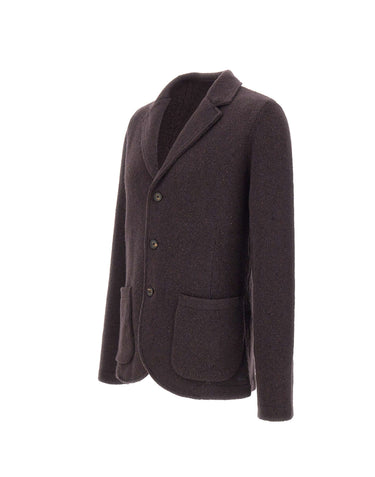 ELEVENTY Blazer in misto lana e cashmere BROWN Uomo 