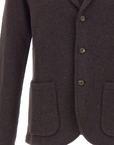 ELEVENTY Blazer in misto lana e cashmere BROWN Uomo 