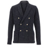 ELEVENTY Blazer doppiopetto in lana e Cashmere BLUE Uomo 