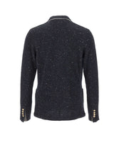 ELEVENTY Blazer doppiopetto in lana e Cashmere BLUE Uomo 