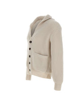 Cardigan in lana a coste N76MAGN11 MAG0L00102N ELEVENTY 