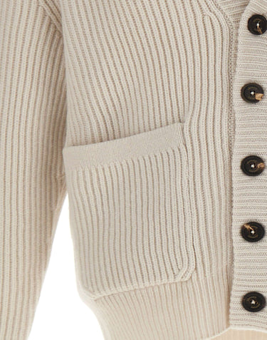 Cardigan in lana a coste N76MAGN11 MAG0L00102N ELEVENTY 