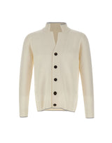 ELEVENTY Cardigan in lana WHITE Uomo 