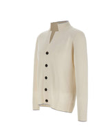 ELEVENTY Cardigan in lana WHITE Uomo 