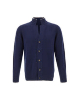ELEVENTY Cardigan in lana BLUE Uomo 