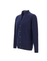 ELEVENTY Cardigan in lana BLUE Uomo 