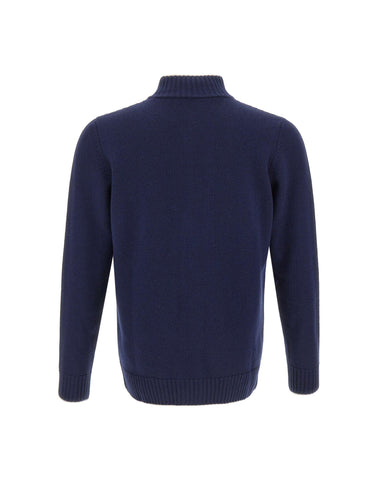 ELEVENTY Cardigan in lana BLUE Uomo 