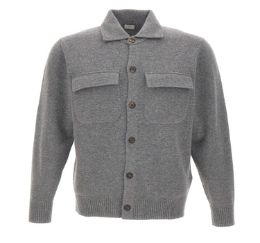 Camicia in maglia di lana e cashmere N76MAGN74 MAG0N10214 ELEVENTY 