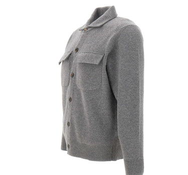 Camicia in maglia di lana e cashmere N76MAGN74 MAG0N10214 ELEVENTY 