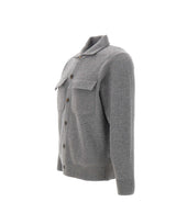 Camicia in maglia di lana e cashmere N76MAGN74 MAG0N10214 ELEVENTY 