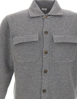 Camicia in maglia di lana e cashmere N76MAGN74 MAG0N10214 ELEVENTY 