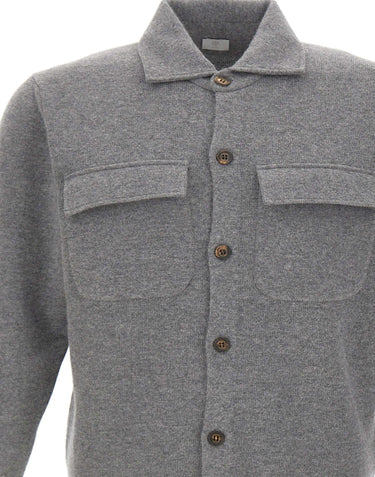 Camicia in maglia di lana e cashmere N76MAGN74 MAG0N10214 ELEVENTY 