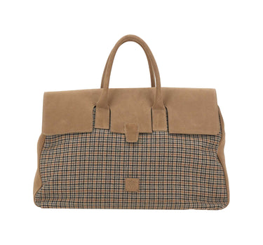 ELEVENTY Borsa in pelle scamosciata e tessuto MULTICOLOR Uomo 
