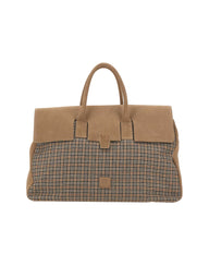 ELEVENTY Borsa in pelle scamosciata e tessuto MULTICOLOR Uomo 