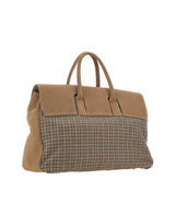 ELEVENTY Borsa in pelle scamosciata e tessuto MULTICOLOR Uomo 