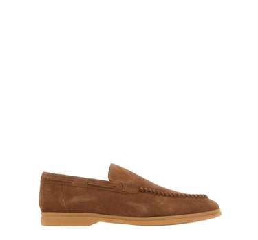 ELEVENTY Mocassini in pelle scamosciata BROWN Uomo 