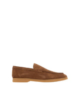 ELEVENTY Mocassini in pelle scamosciata BROWN Uomo 