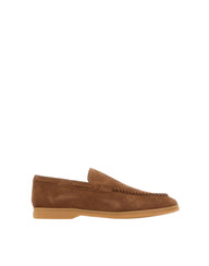 ELEVENTY Mocassini in pelle scamosciata BROWN Uomo 