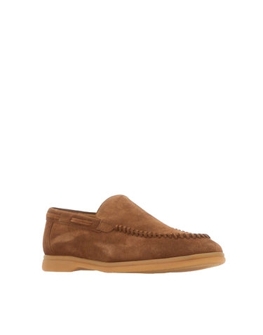 ELEVENTY Mocassini in pelle scamosciata BROWN Uomo 