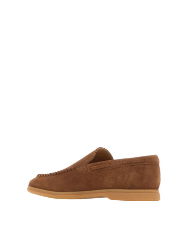 ELEVENTY Mocassini in pelle scamosciata BROWN Uomo 