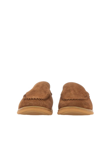 ELEVENTY Mocassini in pelle scamosciata BROWN Uomo 