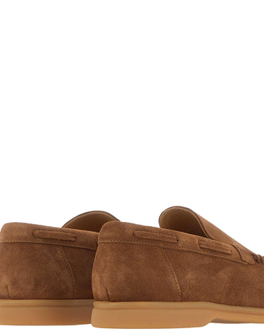 ELEVENTY Mocassini in pelle scamosciata BROWN Uomo 