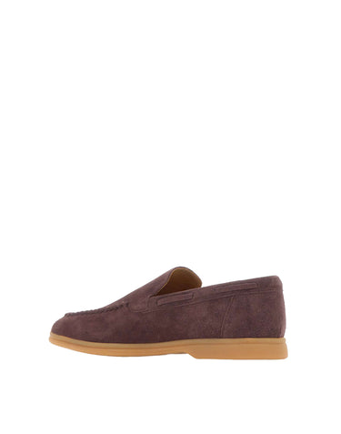 ELEVENTY Mocassini in pelle scamosciata PURPLE Uomo 