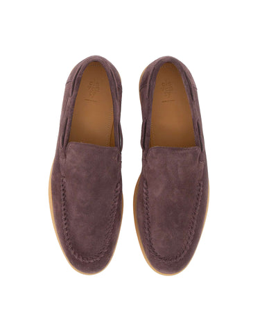 ELEVENTY Mocassini in pelle scamosciata PURPLE Uomo 