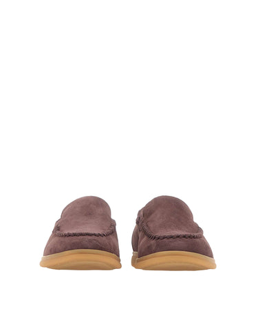 ELEVENTY Mocassini in pelle scamosciata PURPLE Uomo 