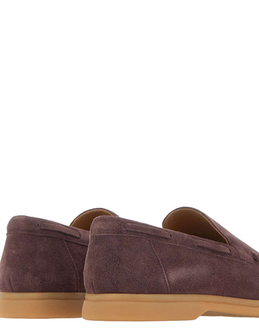 ELEVENTY Mocassini in pelle scamosciata PURPLE Uomo 
