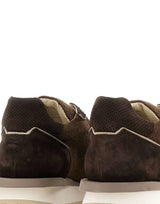 ELEVENTY Sneakers in pelle scamosciata e tessuto BROWN Uomo 