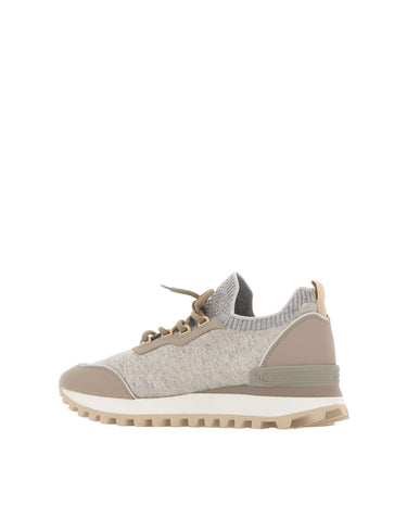 ELEVENTY Sneakers in maglia di misto lana GREY Uomo 