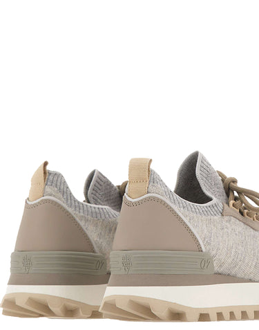 ELEVENTY Sneakers in maglia di misto lana GREY Uomo 