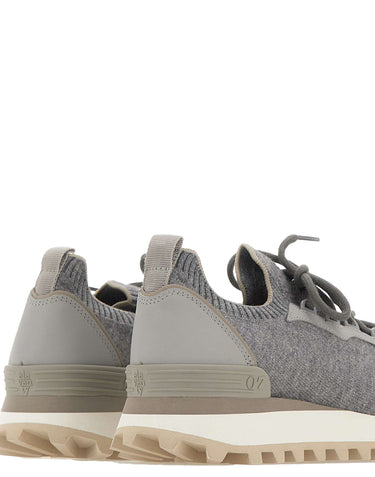 ELEVENTY Sneakers in maglia di misto lana GREY Uomo 