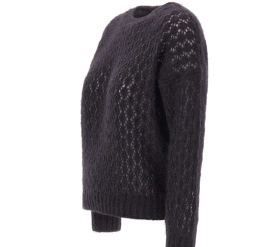 ELEVENTY Maglione in misto mohair e seta BLACK Donna 