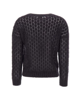 ELEVENTY Maglione in misto mohair e seta BLACK Donna 