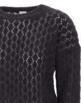 ELEVENTY Maglione in misto mohair e seta BLACK Donna 