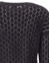ELEVENTY Maglione in misto mohair e seta BLACK Donna 