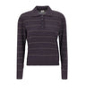 ELEVENTY Polo in lana a righe GREY Donna 