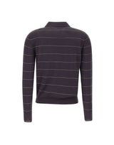 ELEVENTY Polo in lana a righe GREY Donna 