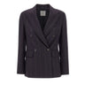 ELEVENTY Blazer doppiopetto in misto lana BLUE Donna 