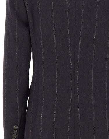 ELEVENTY Blazer doppiopetto in misto lana BLUE Donna 
