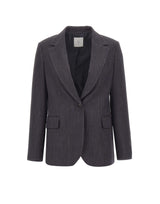 Blazer in misto lana, seta e lino N85GIAG02 TES0L060177 ELEVENTY 