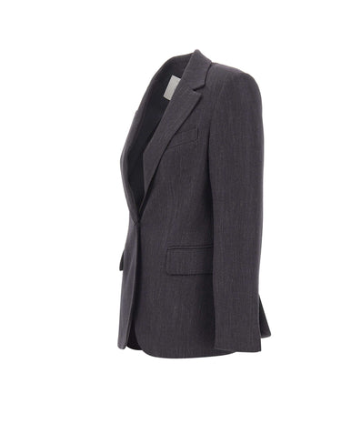 Blazer in misto lana, seta e lino N85GIAG02 TES0L060177 ELEVENTY 