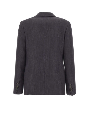 Blazer in misto lana, seta e lino N85GIAG02 TES0L060177 ELEVENTY 