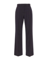 ELEVENTY Pantaloni in misto lana e seta BLUE Donna 