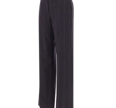 ELEVENTY Pantaloni in misto lana e seta BLUE Donna 